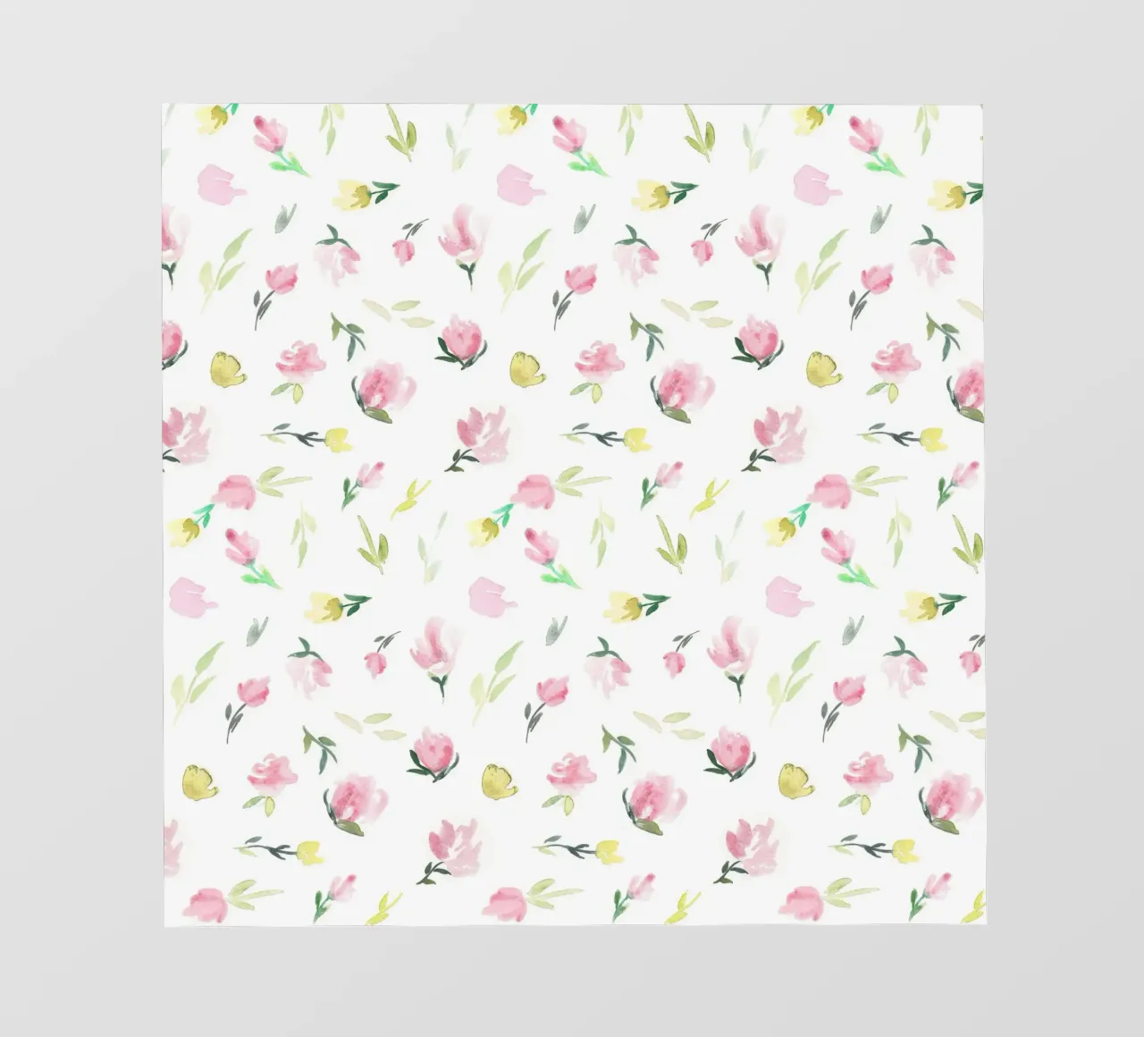 Tiny Watercolor Flowers Pattern telo in pvc da anisillustration