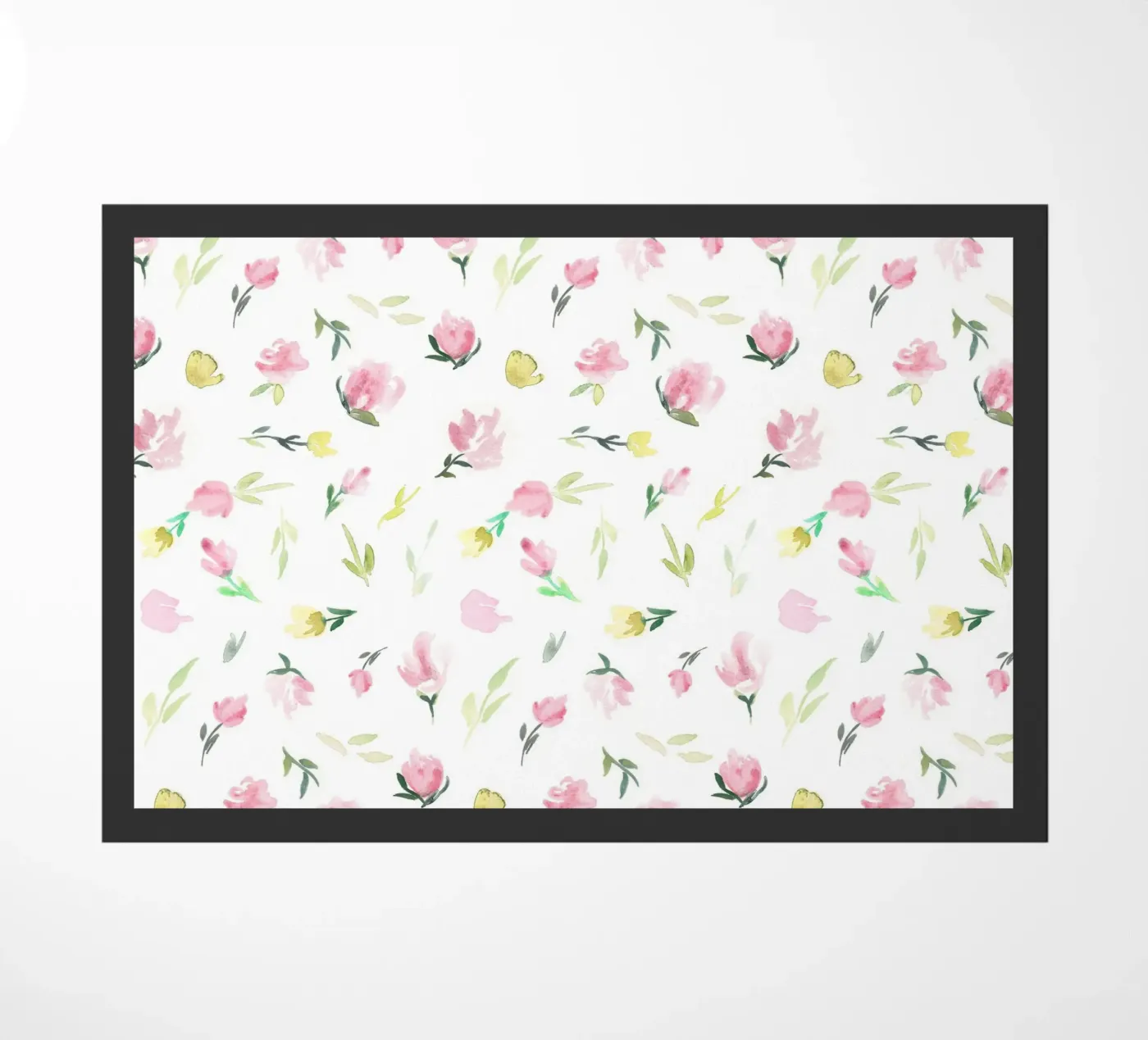 Tiny Watercolor Flowers Pattern deurmat van anisillustration