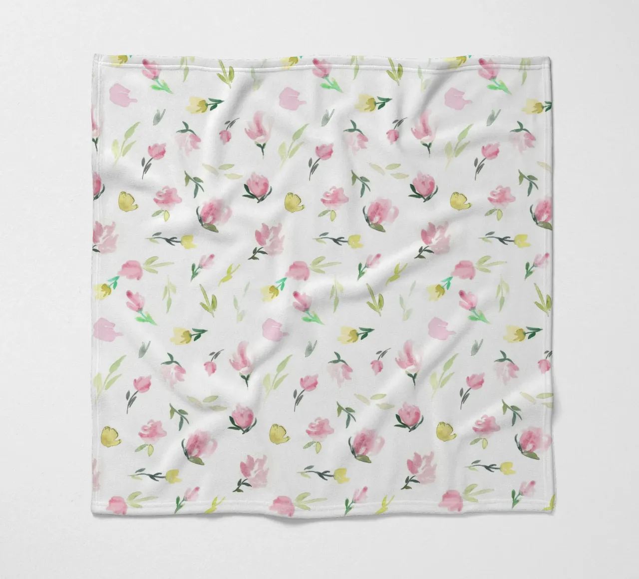 Tiny Watercolor Flowers Pattern coperta in pile da anisillustration