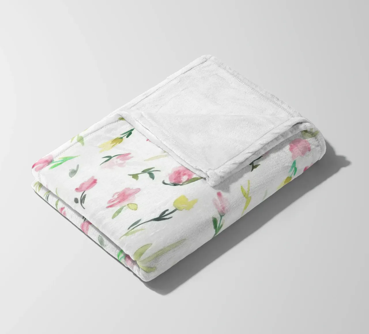 Tiny Watercolor Flowers Pattern coperta in pile da anisillustration