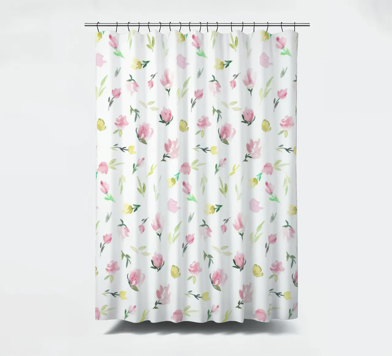 Tiny Watercolor Flowers Pattern tenda da doccia da anisillustration