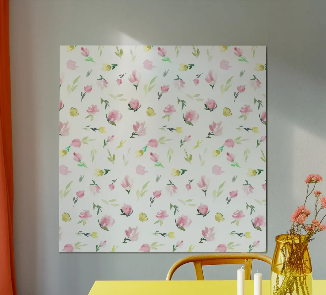 Tiny Watercolor Flowers Pattern poster da anisillustration