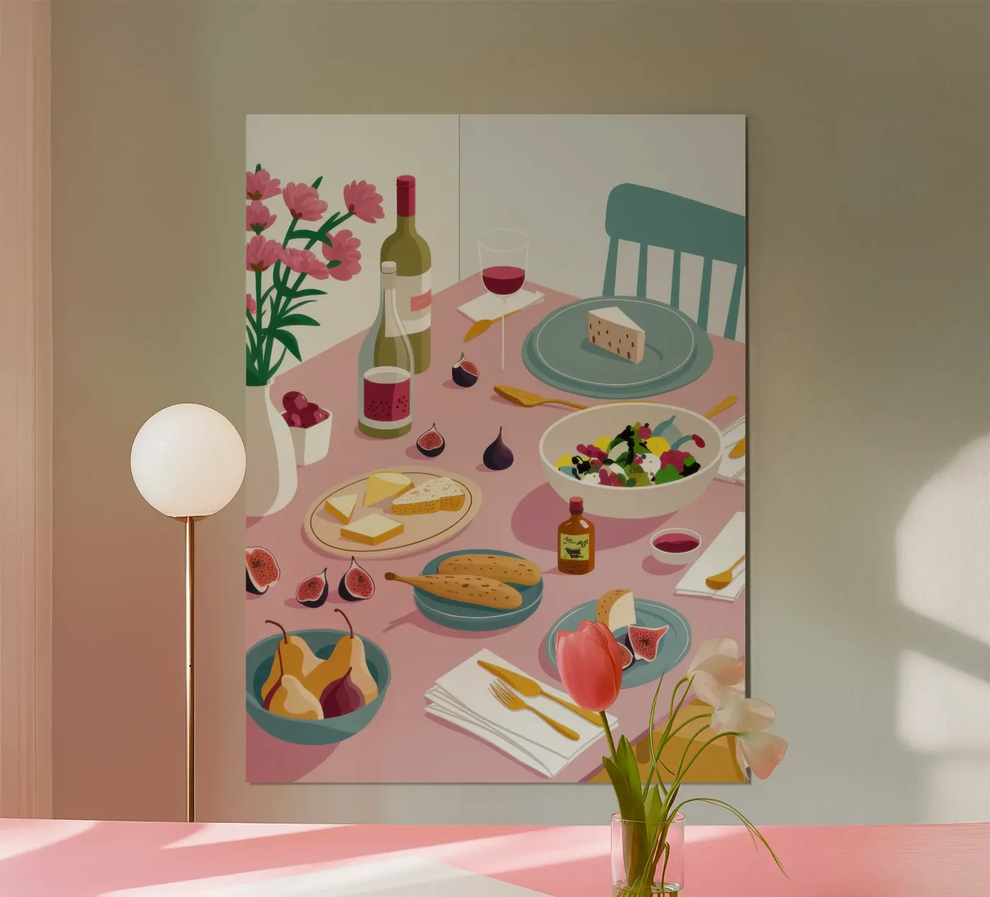 Elegant Dining Setup poster by Bring Hues