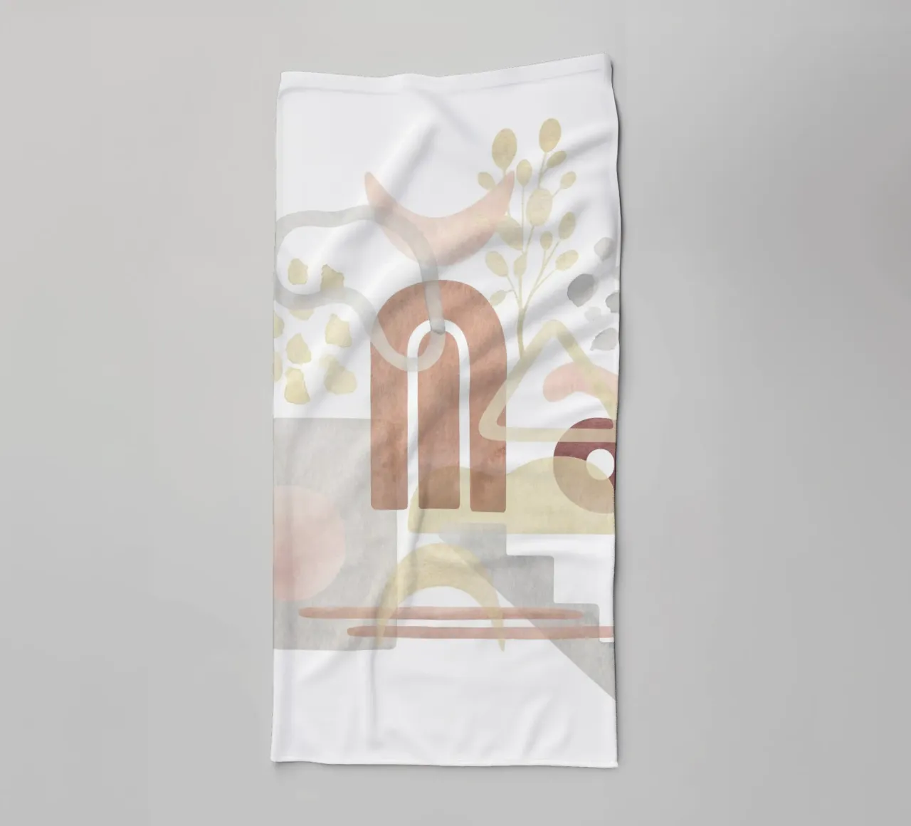 Abstract forms - Modern art towel by Whole©