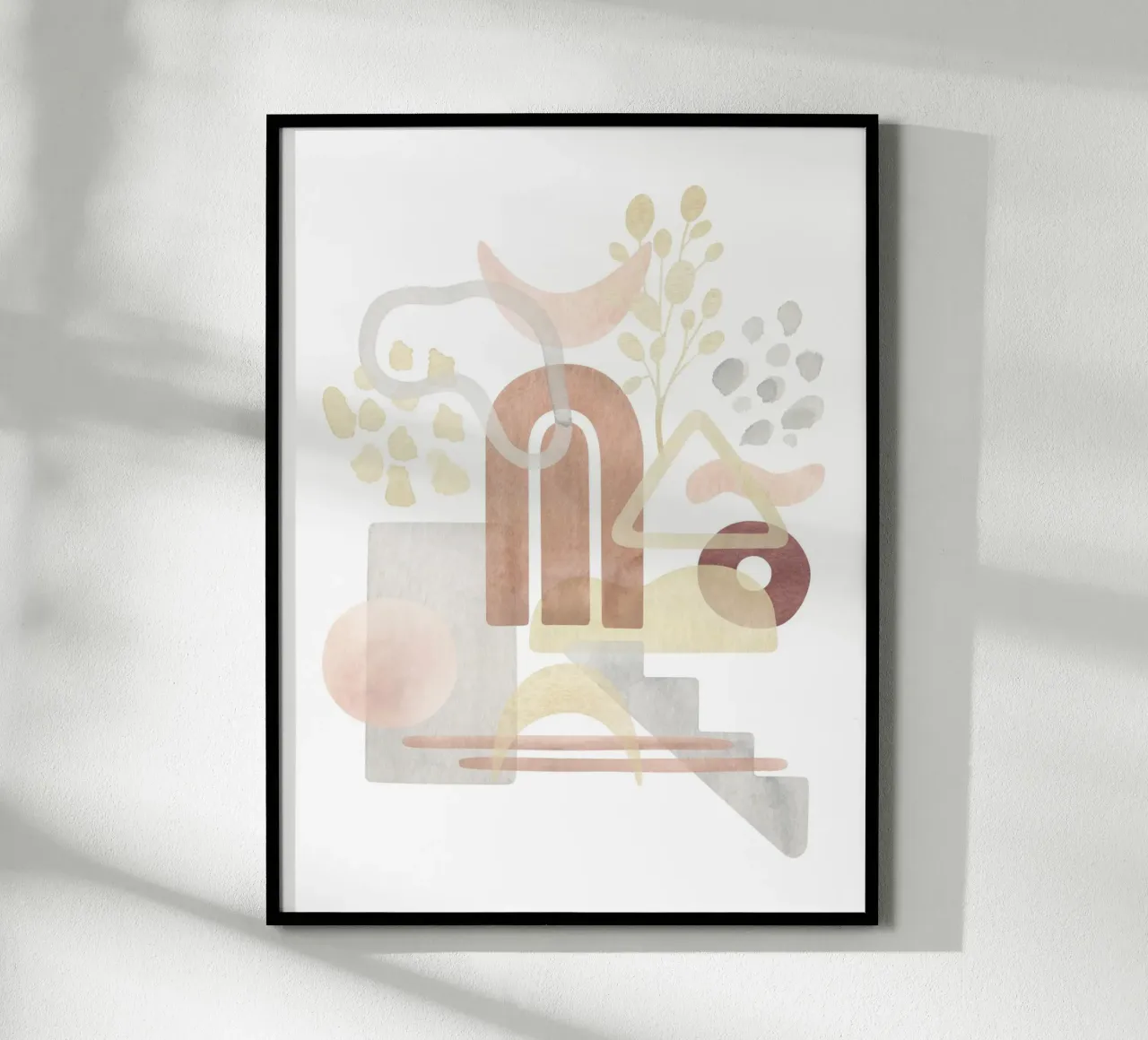 Abstract forms - Modern art poster by Whole©