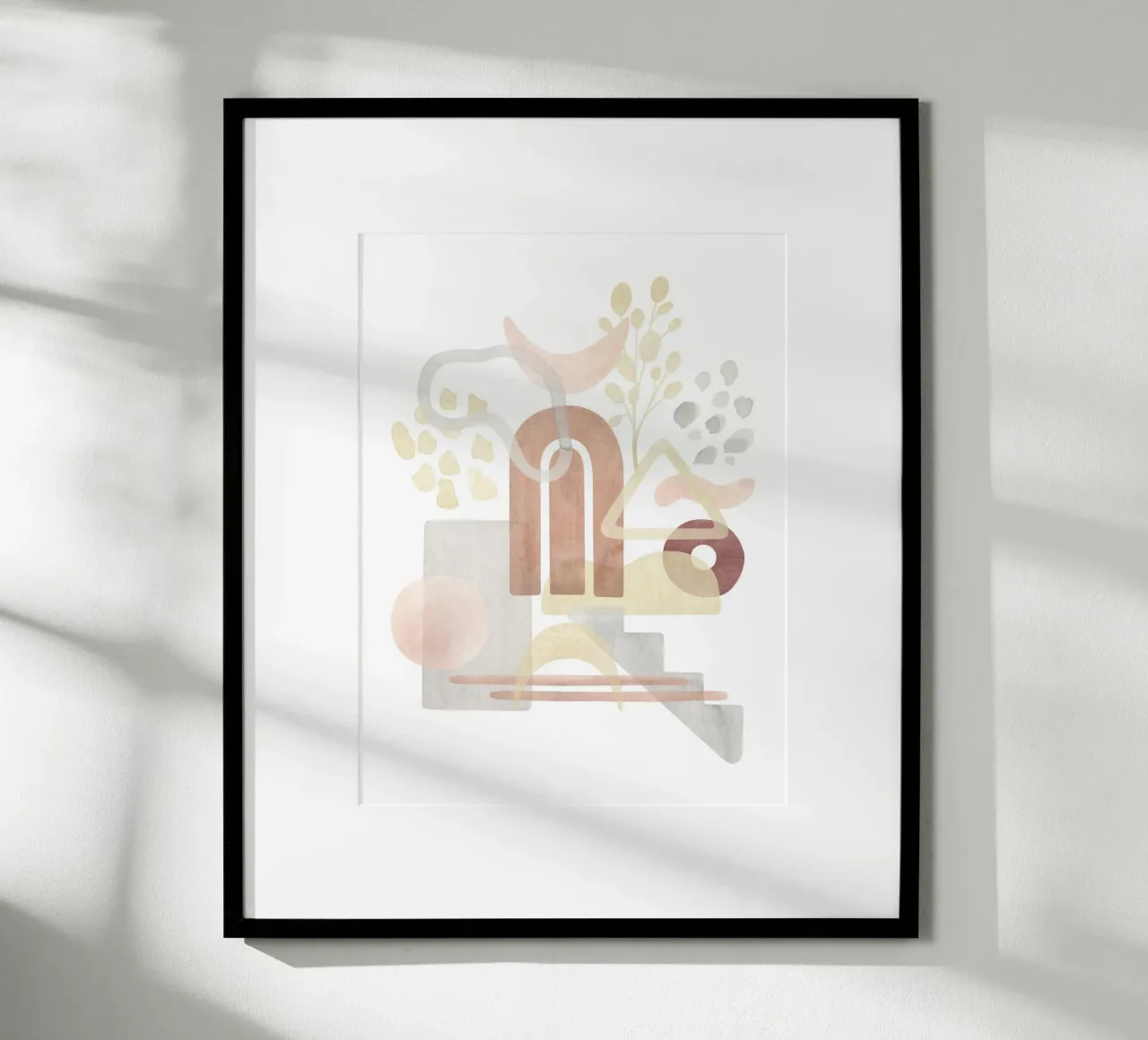 Abstract forms - Modern art poster by Whole©