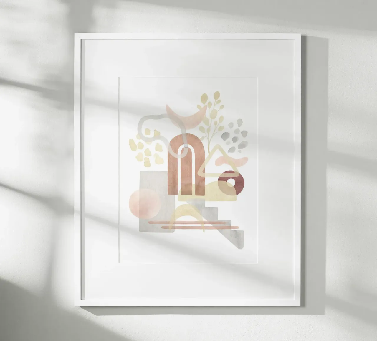 Abstract forms - Modern art poster by Whole©