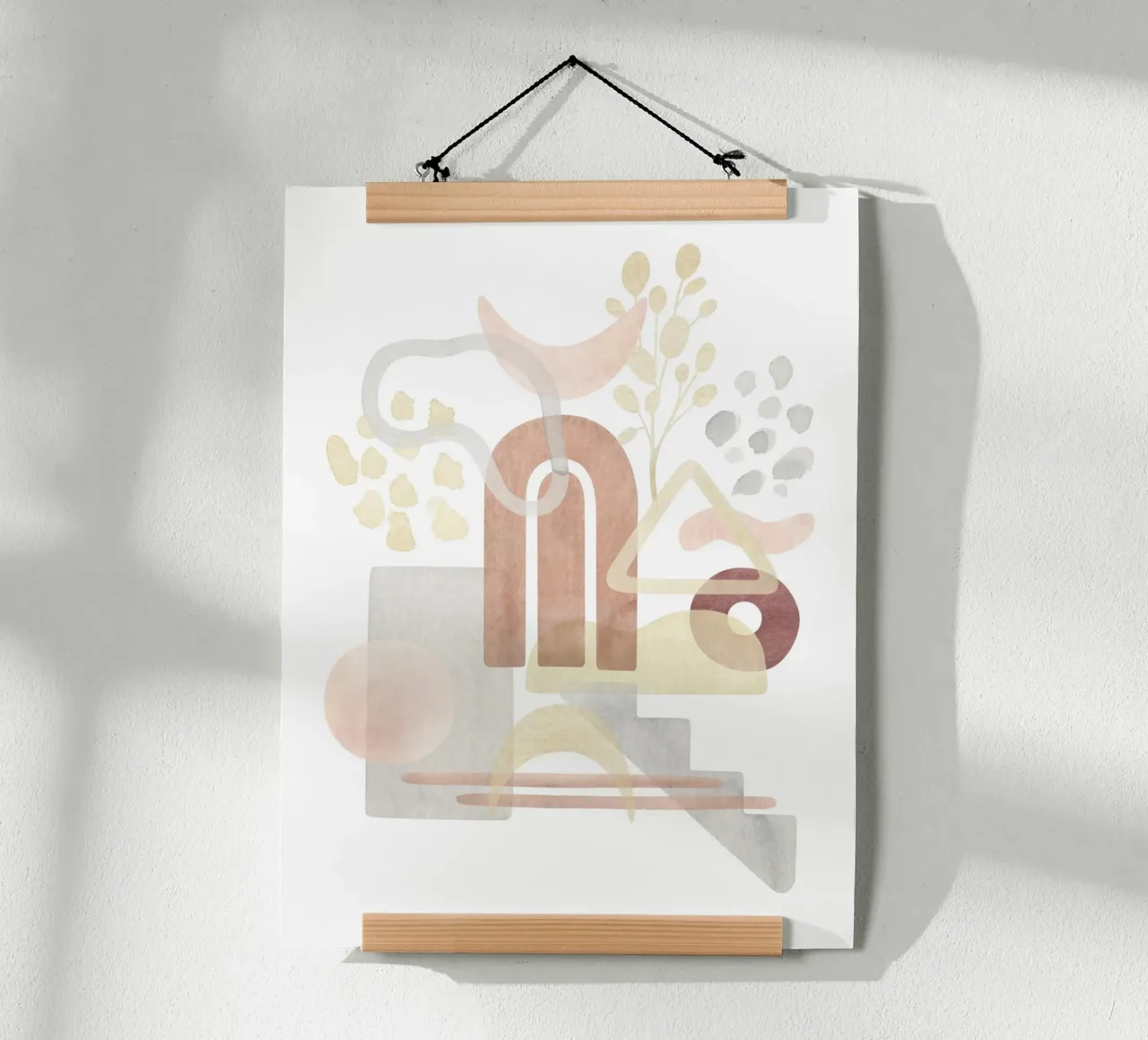 Abstract forms - Modern art poster by Whole©