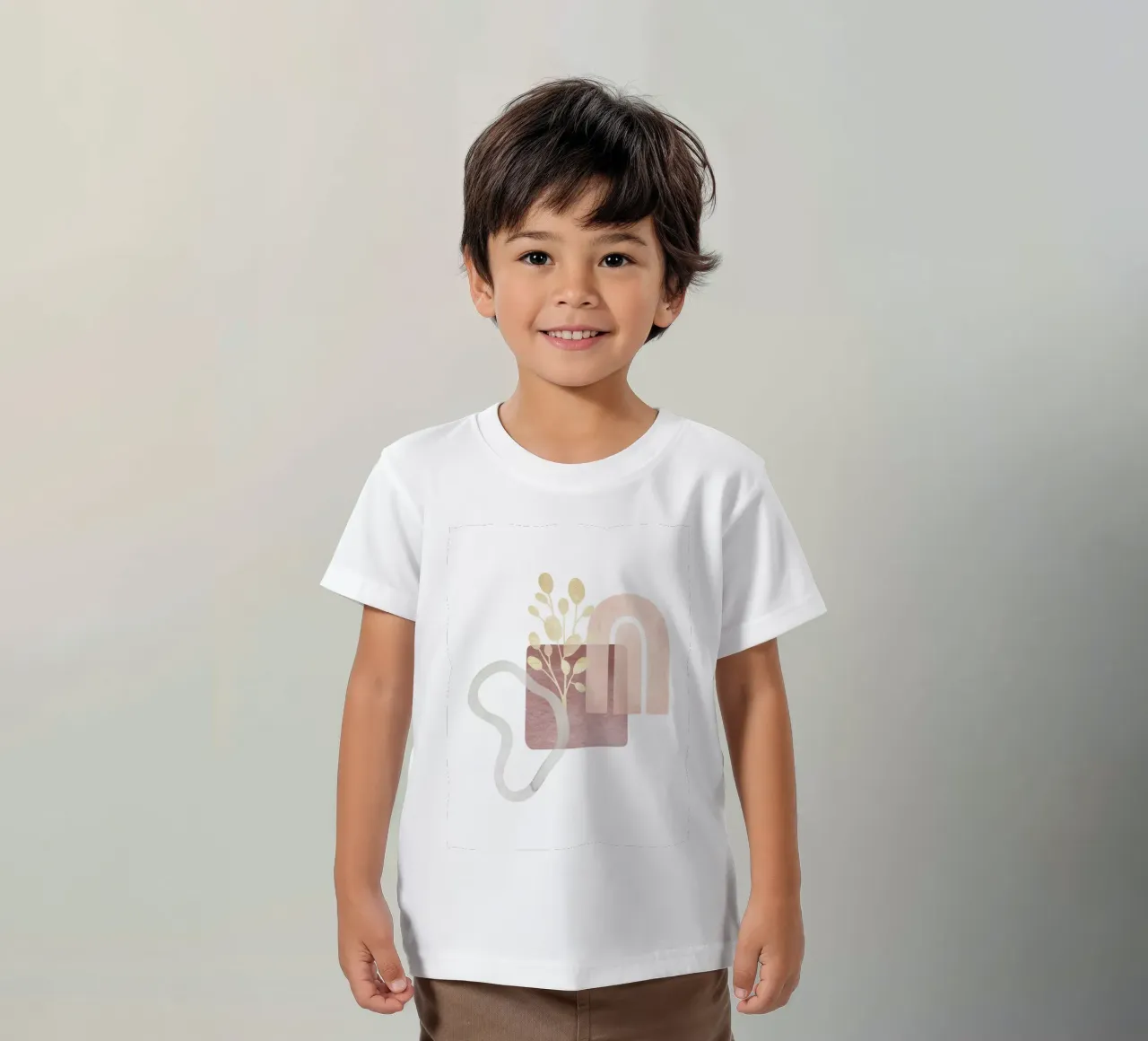 Boho abstract - Geometric elegance kids t-shirt by Whole©