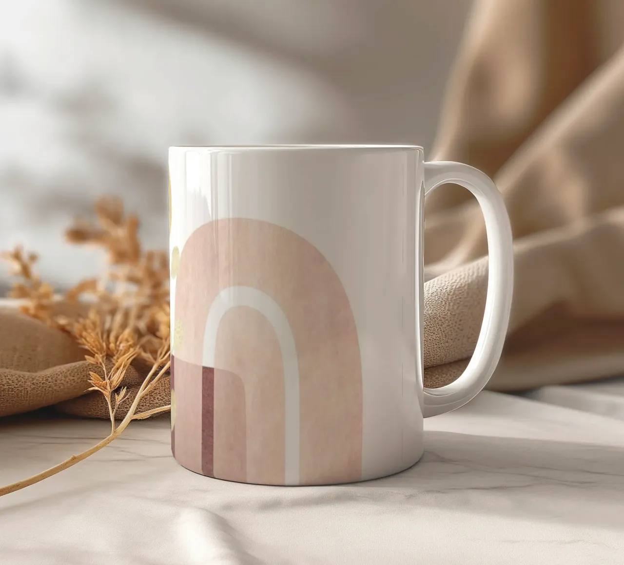 Boho astratto - Eleganza geometrica tazza in ceramica da Whole©