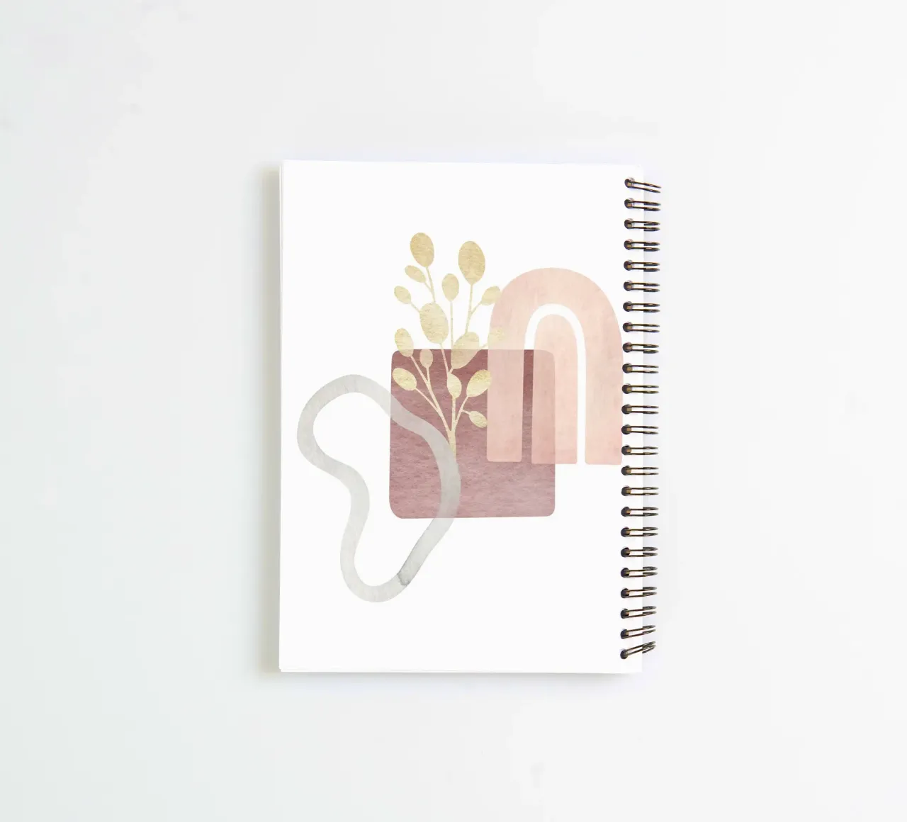 Boho abstract - Geometric elegance spiral notebook by Whole©