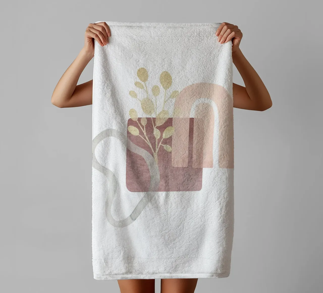 Boho abstract - Geometric elegance towel by Whole©