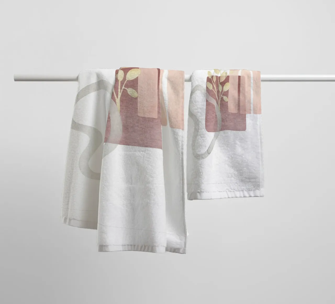 Boho abstract - Geometric elegance towel by Whole©