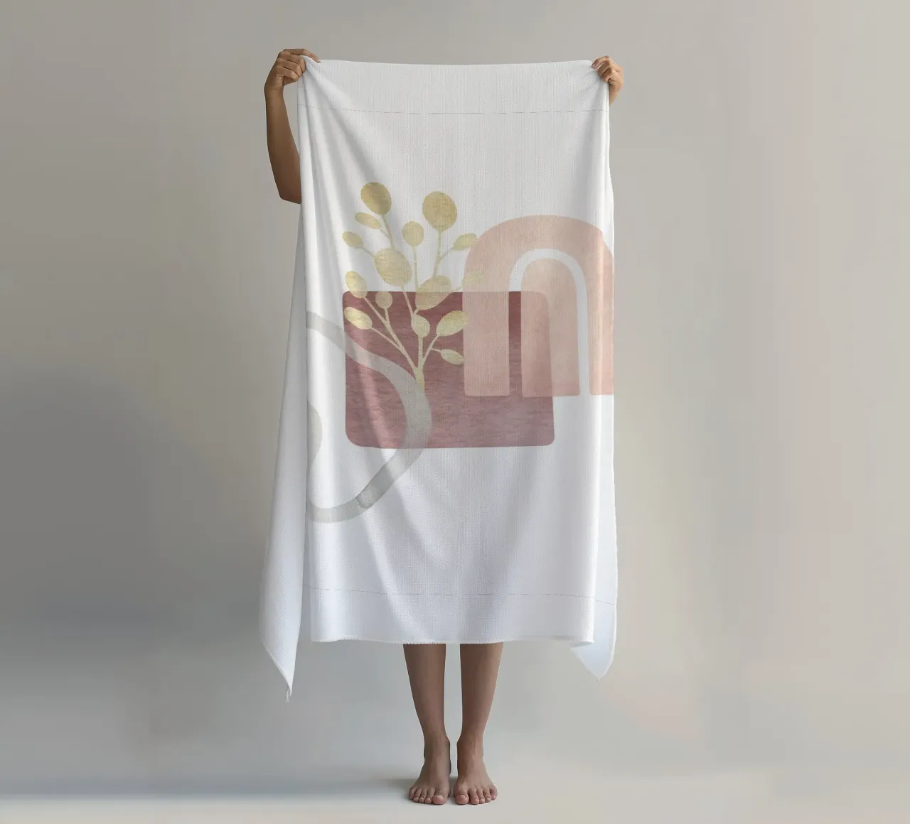 Boho astratto - Eleganza geometrica telo mare da Whole©