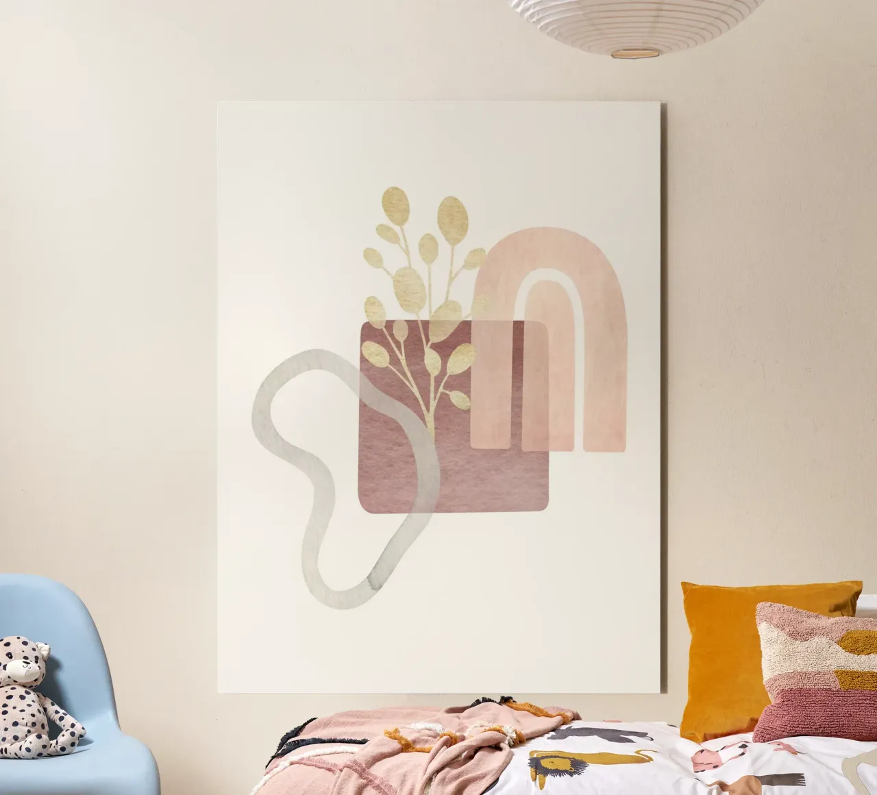 Boho astratto - Eleganza geometrica alluminio dibond da Whole©