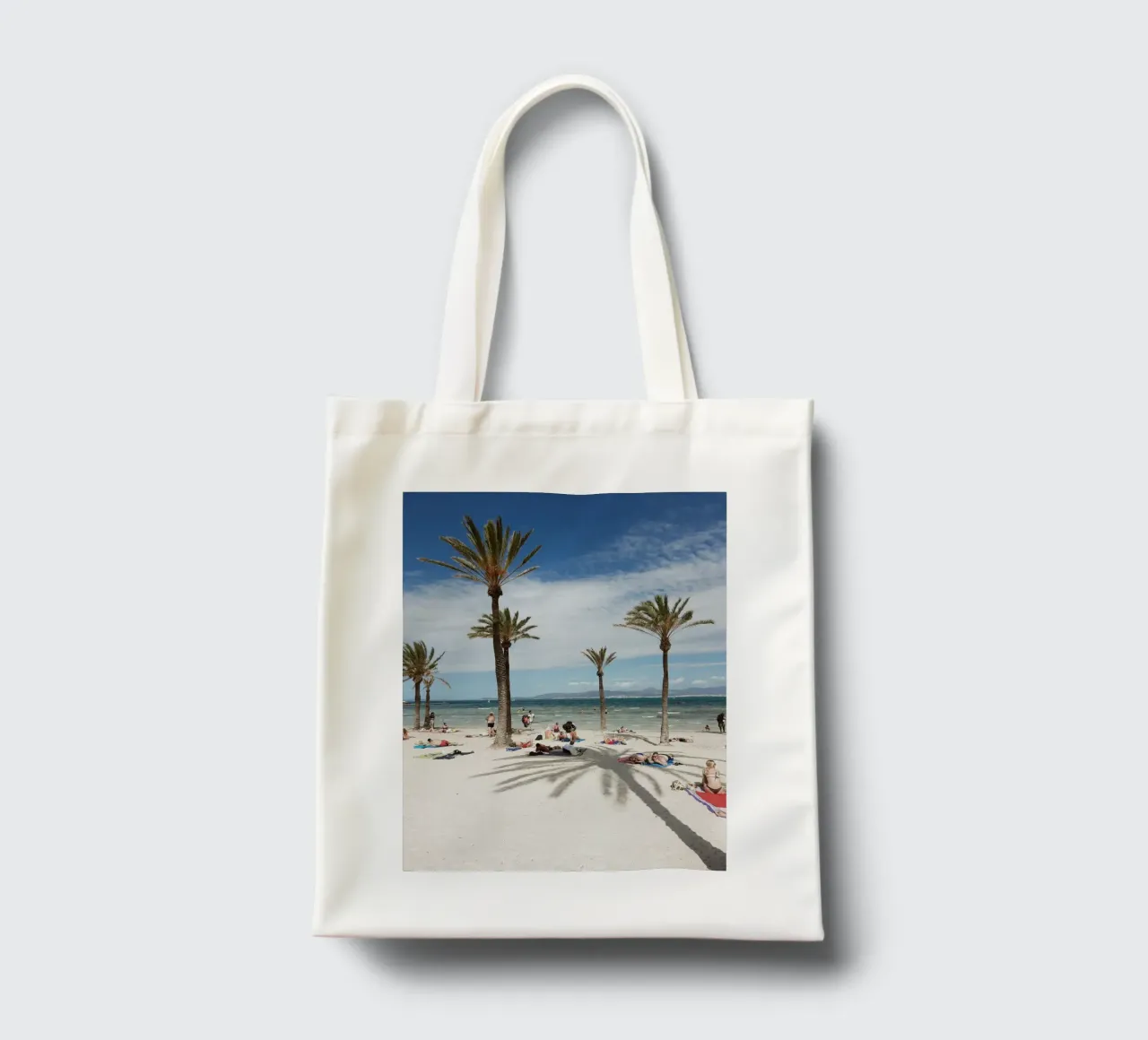 Mediterranean Beach View borsa in juta da Les Meravelles