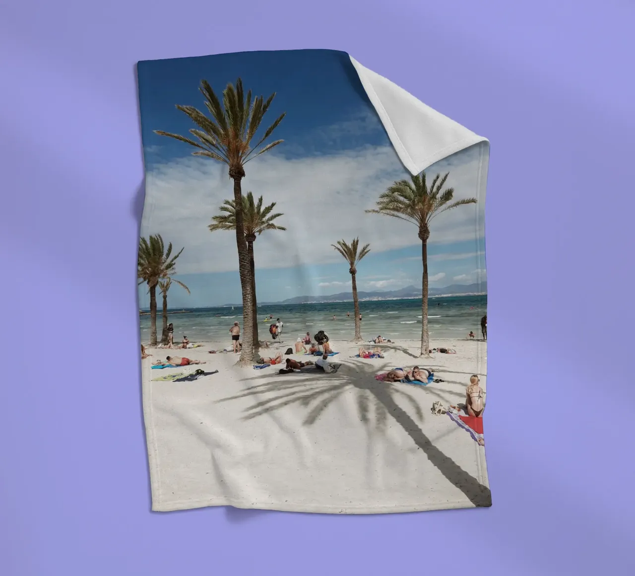 Mediterranean Beach View coperta in pile da Les Meravelles