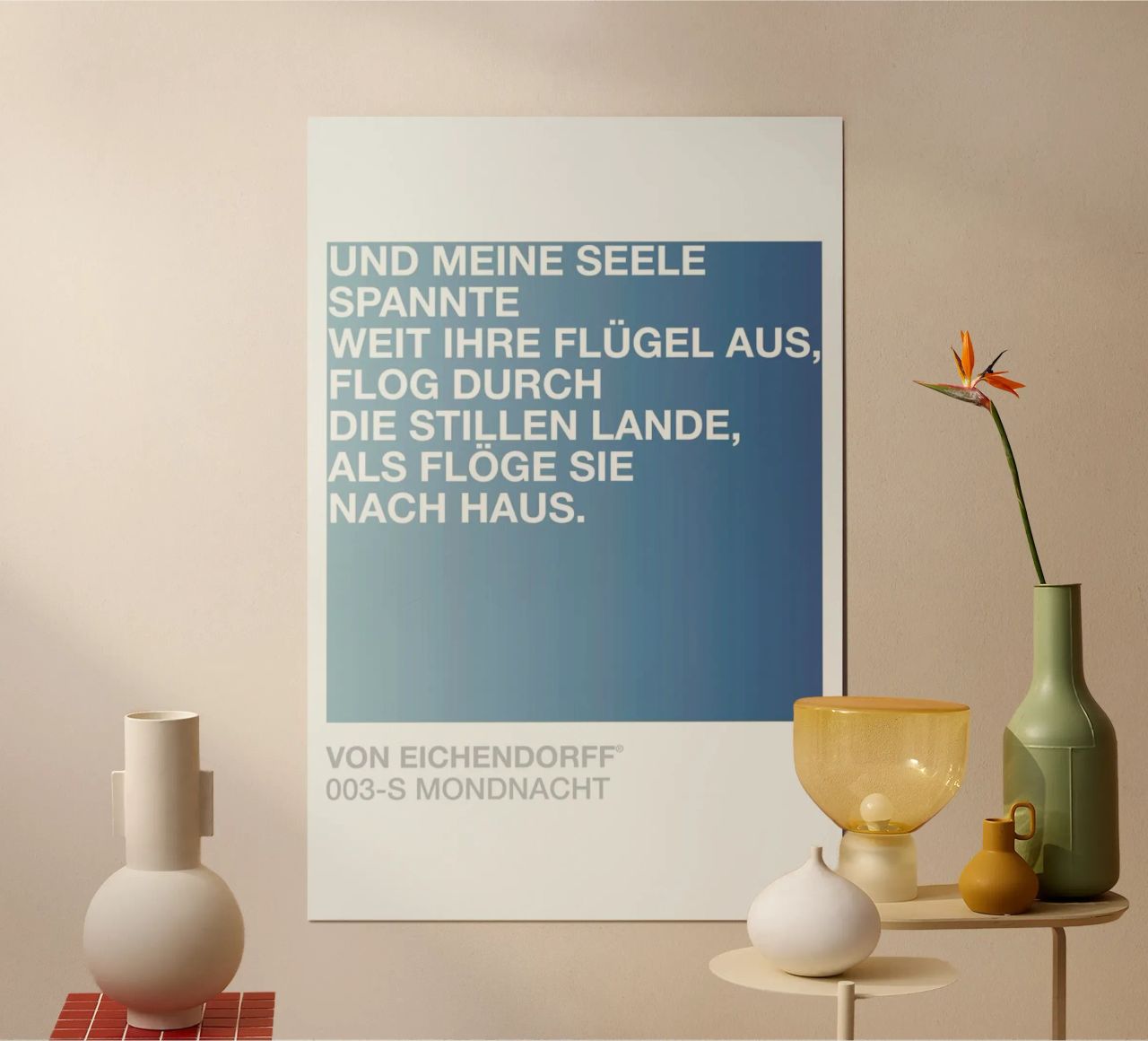Mondnacht Light 03 Poster von UN-TYPISCH