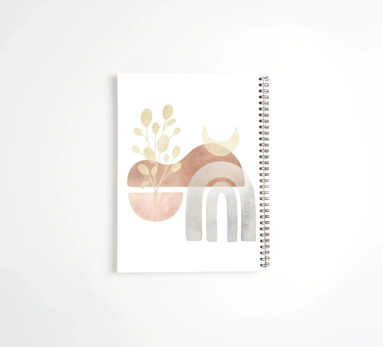 Abstract boho composition - natural elegance spiral notebook by Whole©