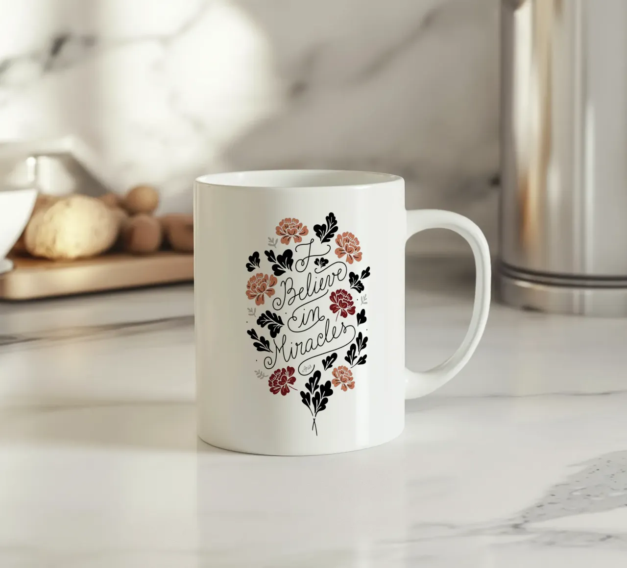 I Believe in Miracles tazza in ceramica da anisillustration
