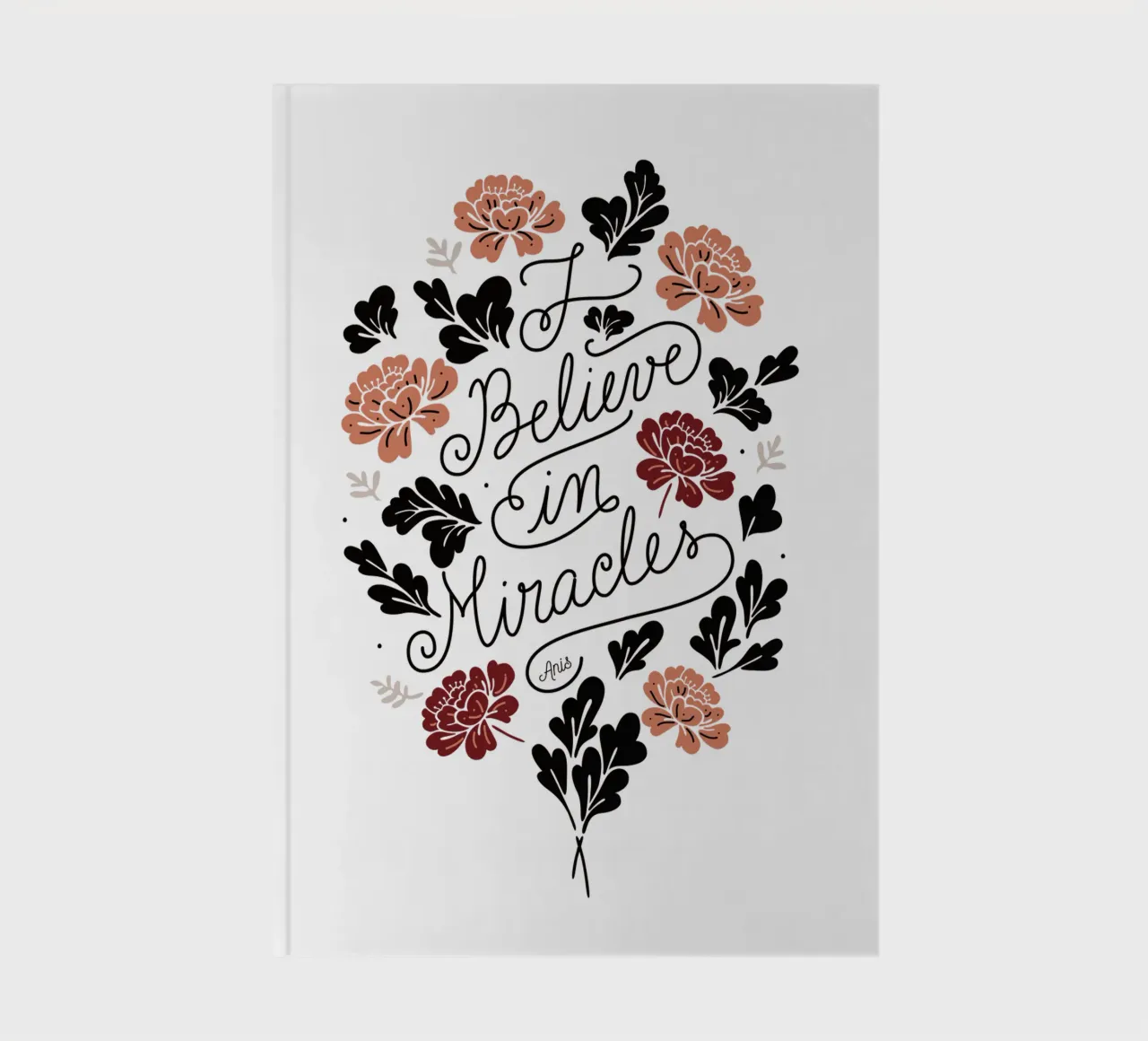 I Believe in Miracles notebook by anisillustration