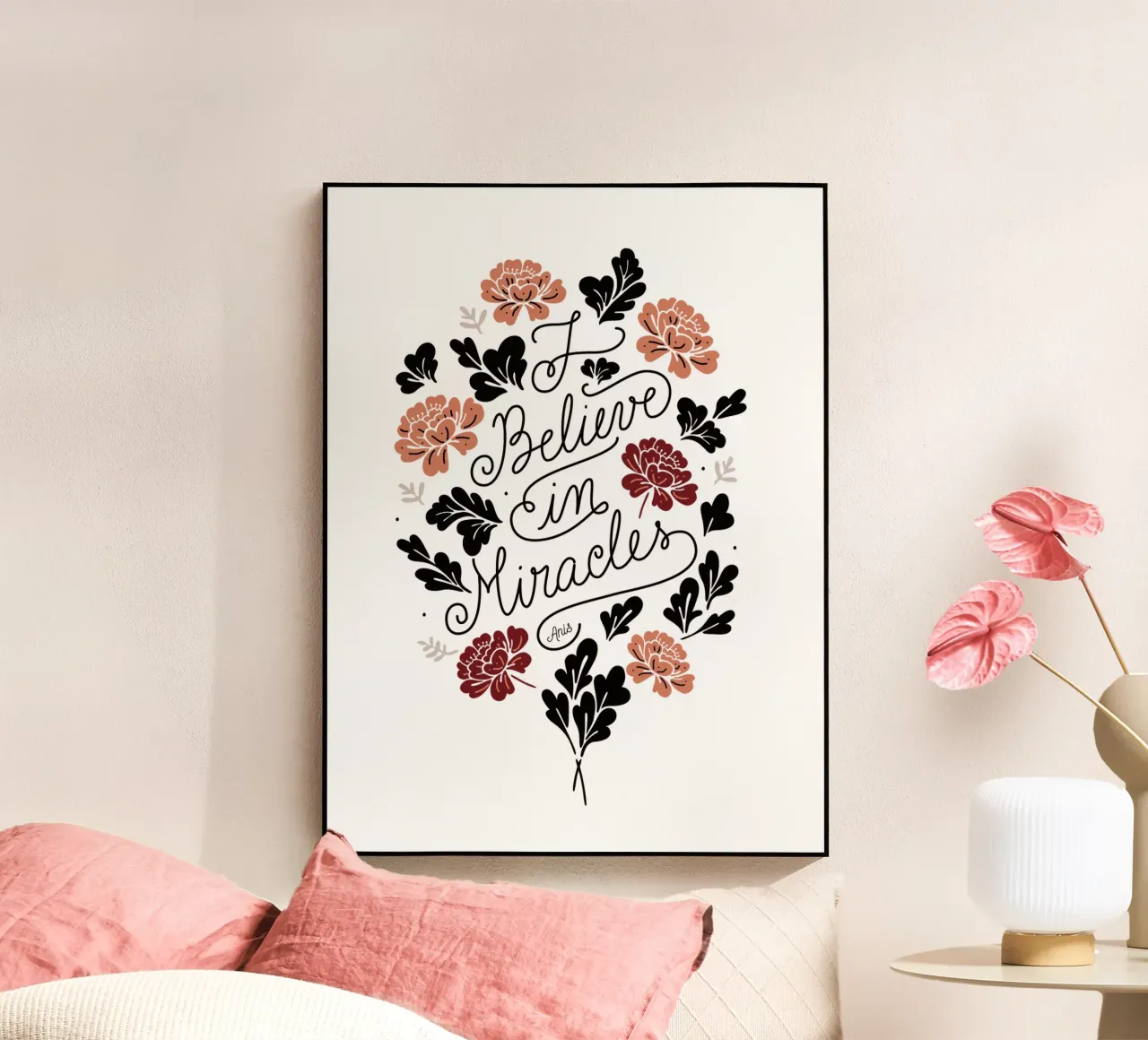 I Believe in Miracles plexiglass da anisillustration