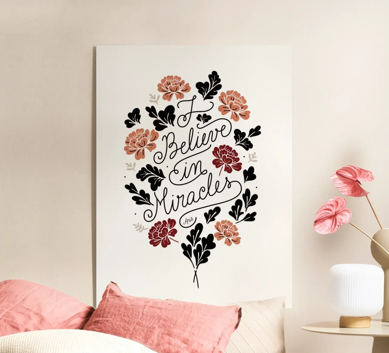 I Believe in Miracles plexiglass da anisillustration
