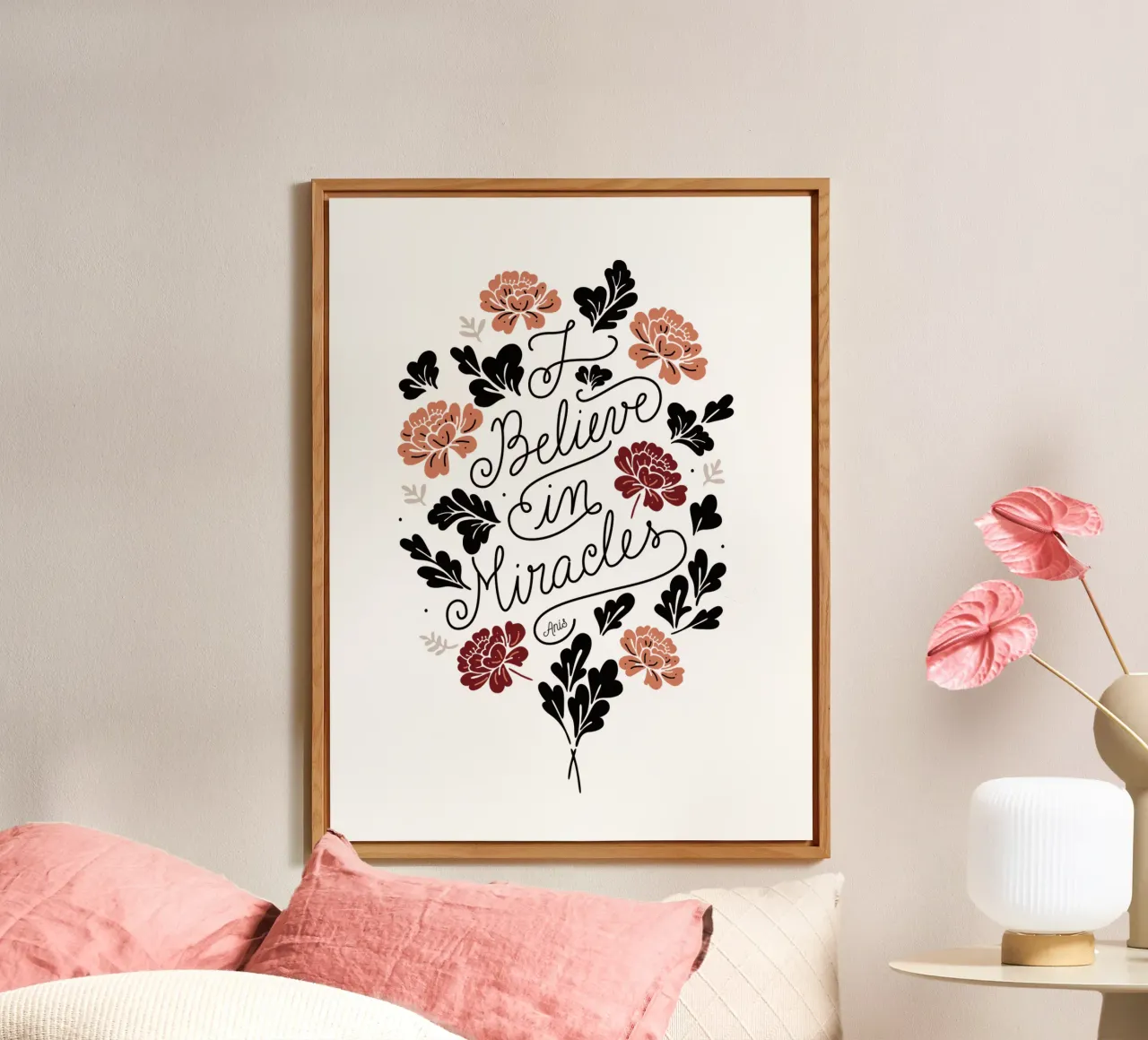 I Believe in Miracles alluminio dibond da anisillustration