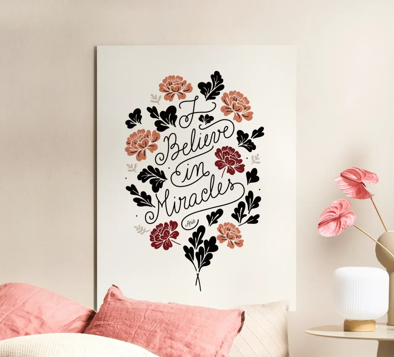 I Believe in Miracles alluminio dibond da anisillustration
