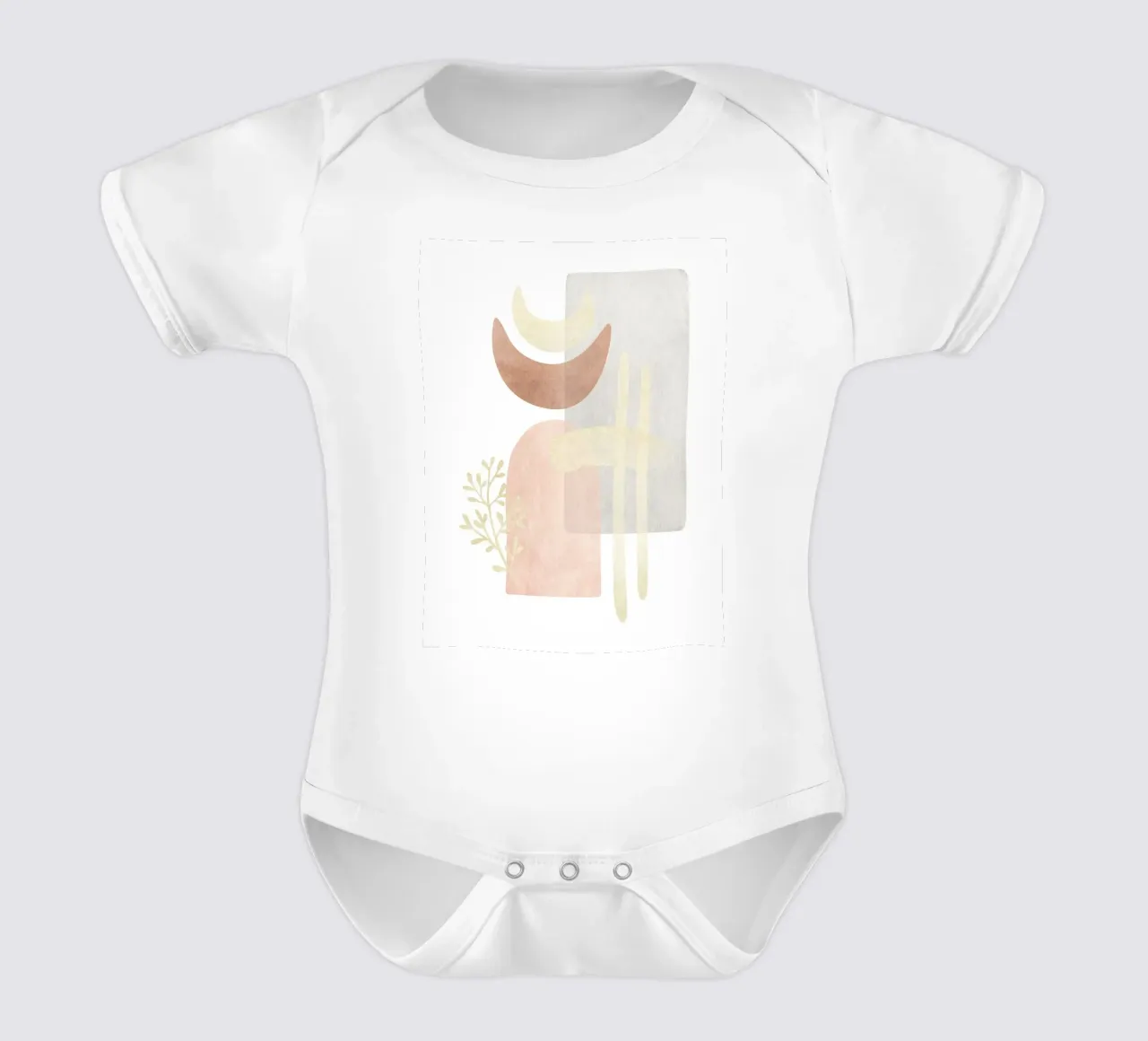 Forme astratte - minimalismo boho body neonato maniche corte da Whole©