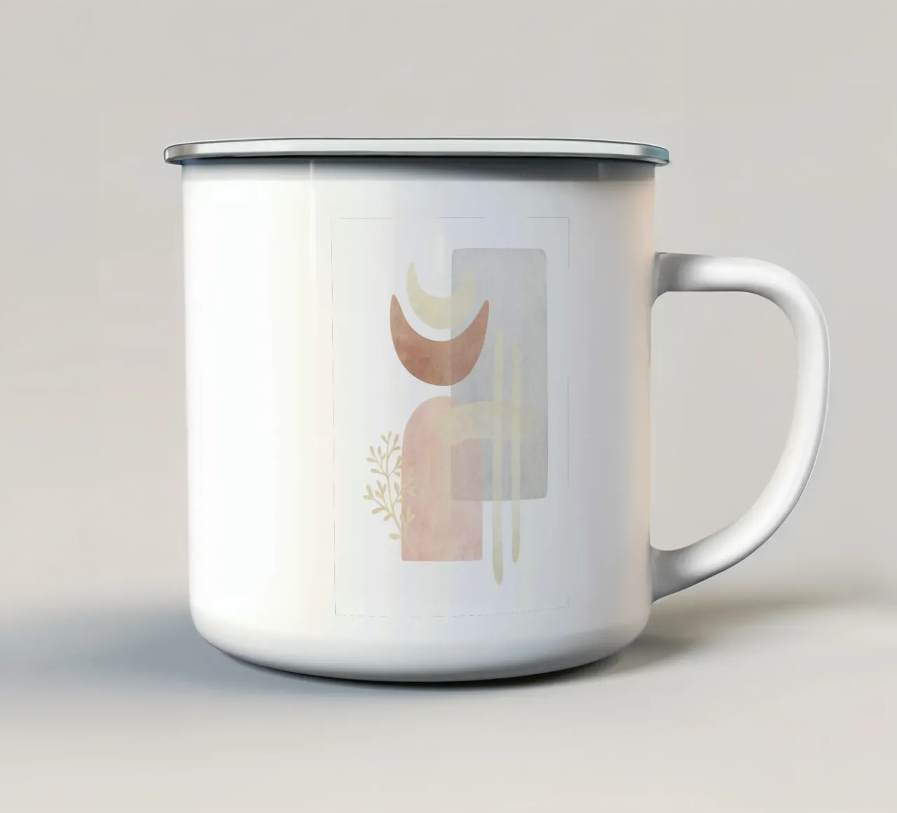 Forme astratte - minimalismo boho tazza in smalto da Whole©