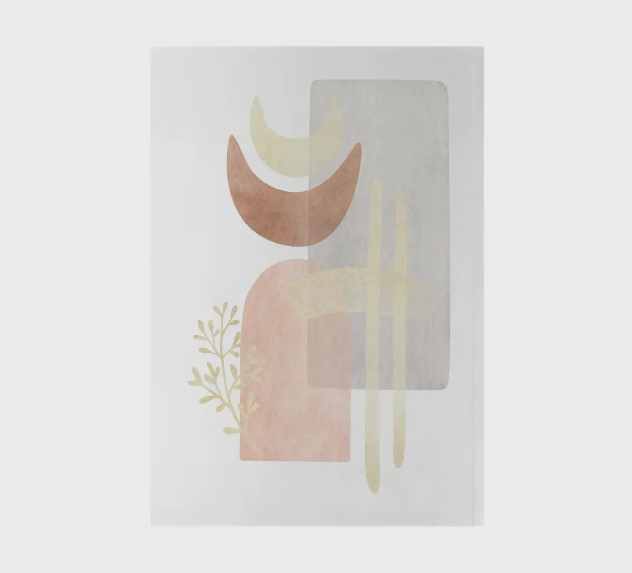 Abstract shapes - boho minimalism notebook by Whole©