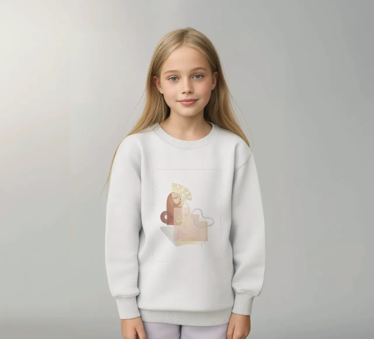 Monstera Abstracta - Estilo Boho sudadera para niño de Whole©