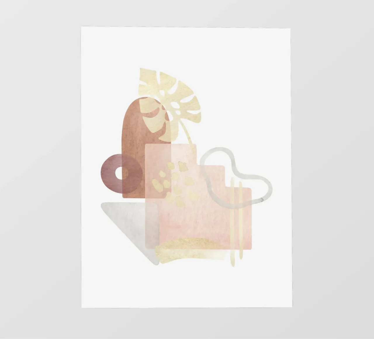 Monstera astratta - Stile Boho pellicola backlit da Whole©