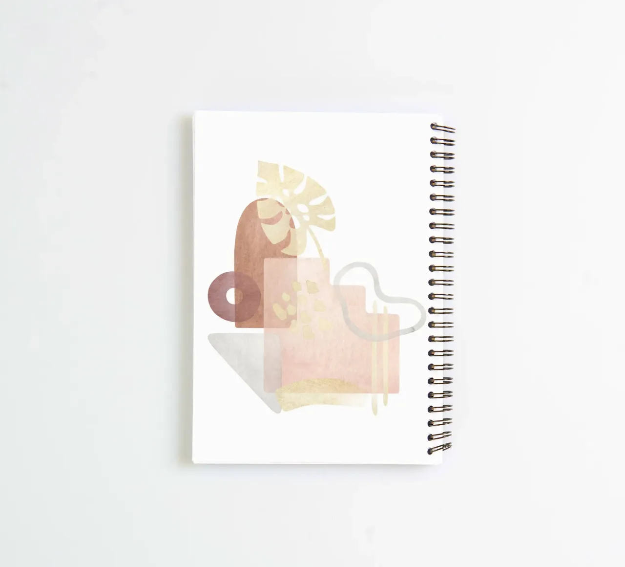 Monstera Abstract - Boho Style spiral notebook by Whole©