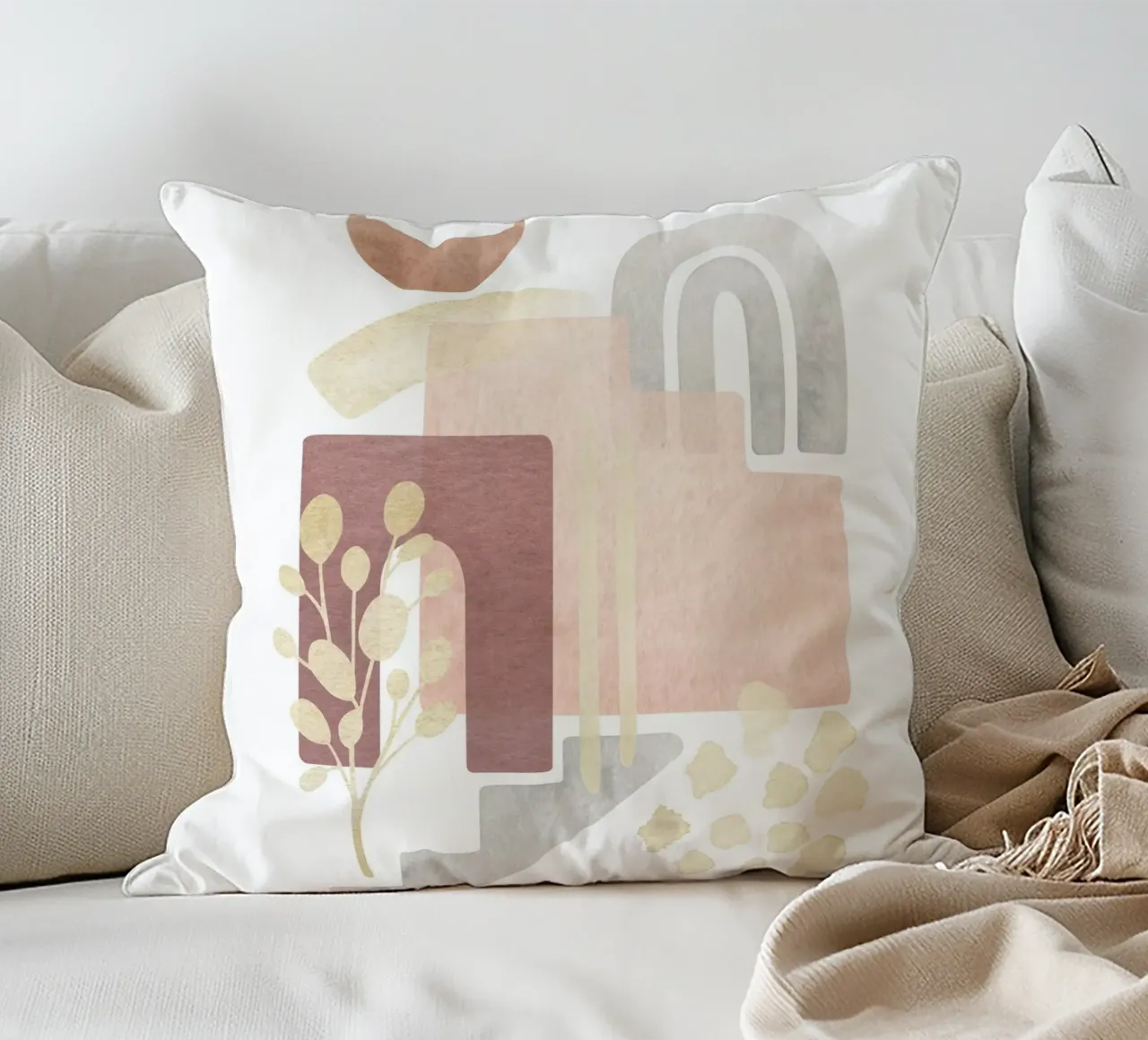 Forme astratte - Arte Boho cuscino da Whole©