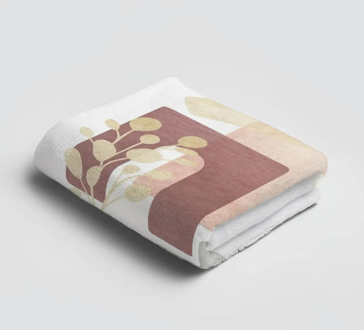 Abstract shapes - Boho art towel by Whole©