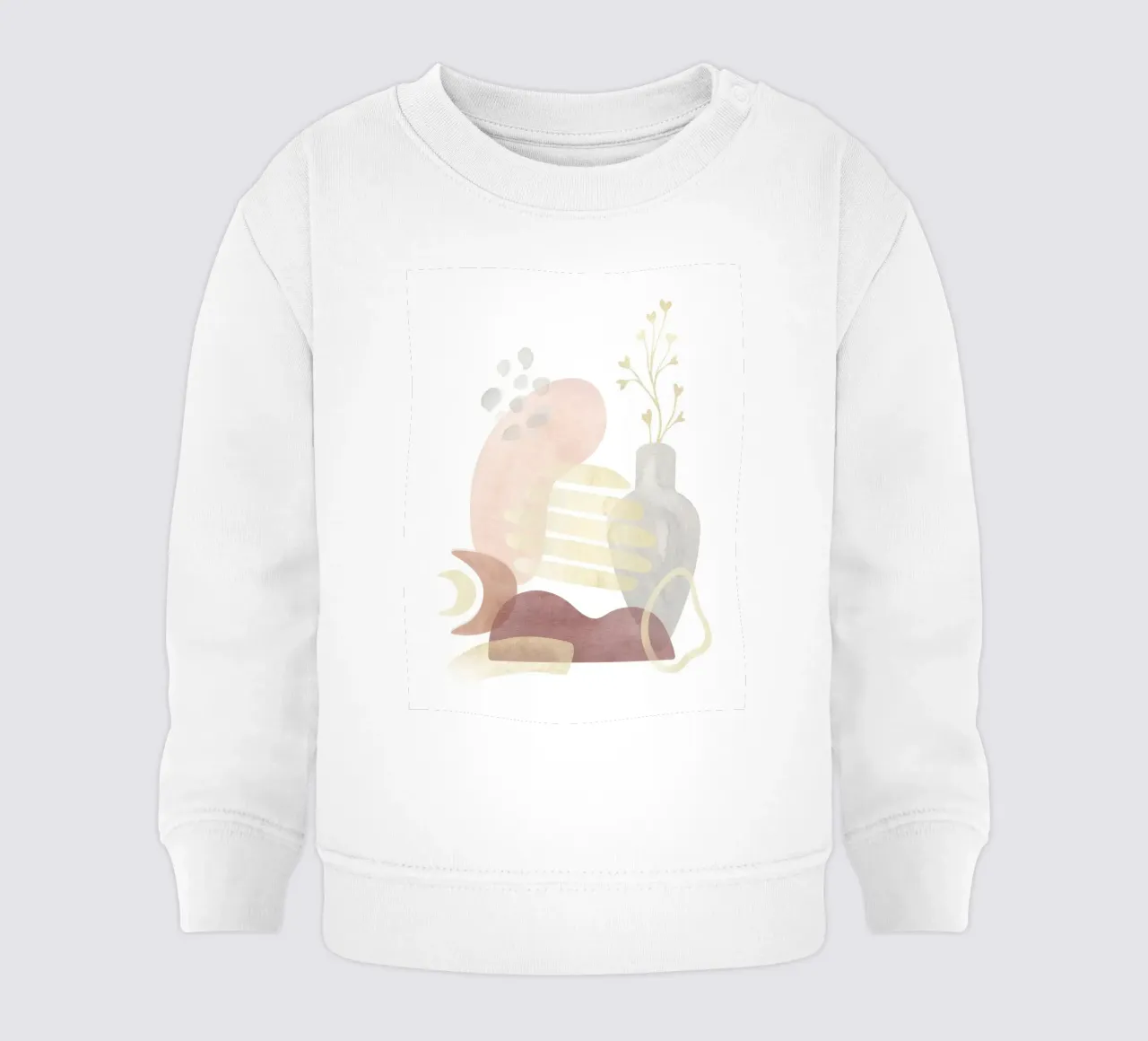 Vaso Abstrakte - Boho Art felpa neonato da Whole©