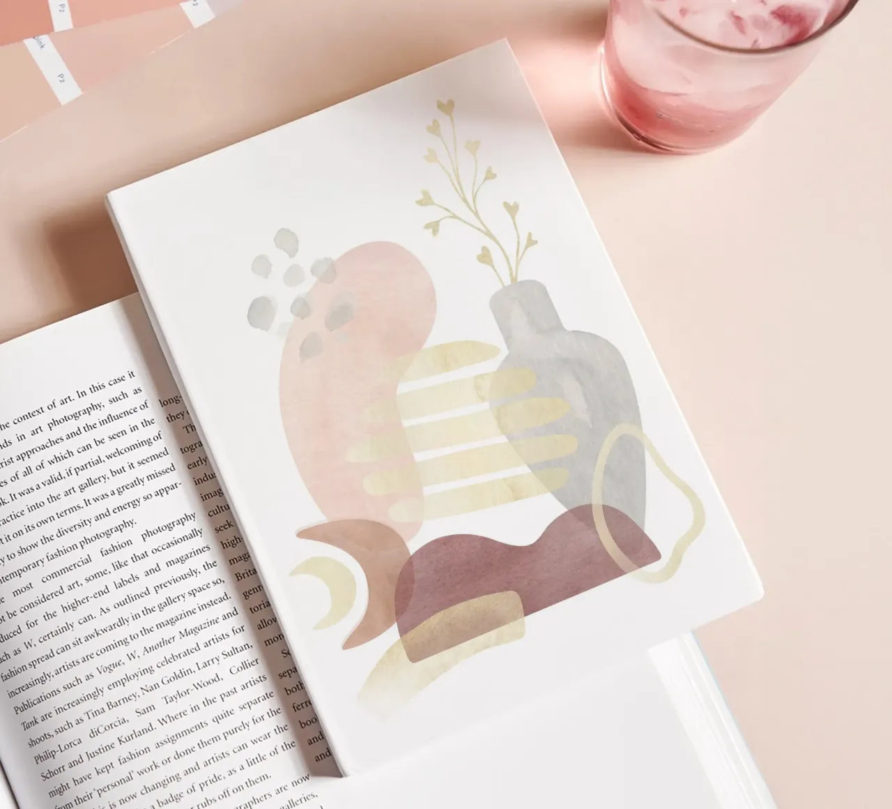 Abstrakte Vase - Boho Art notebook by Whole©