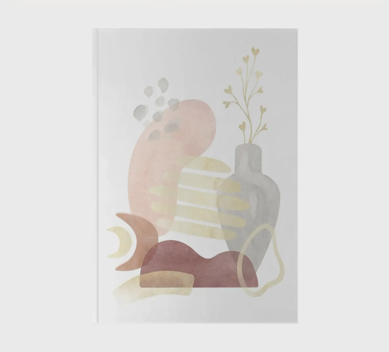 Abstrakte Vase - Boho Art notebook by Whole©