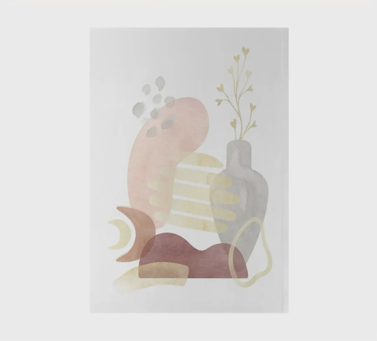Abstrakte Vase - Boho Art notebook by Whole©