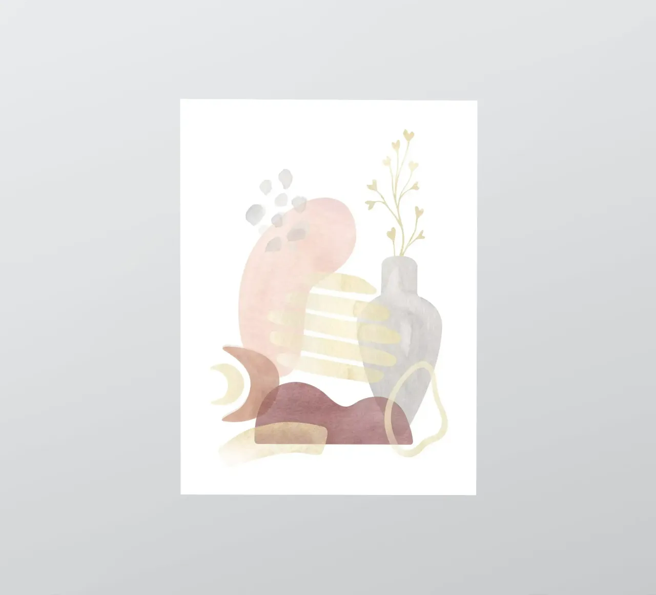 Abstrakte Vase - Boho Art Sticker von Whole©