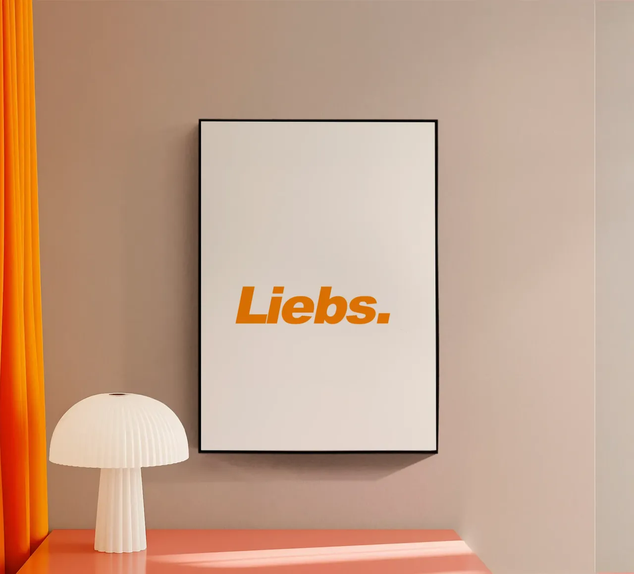 Liebs - orange plexiglass da artbox44