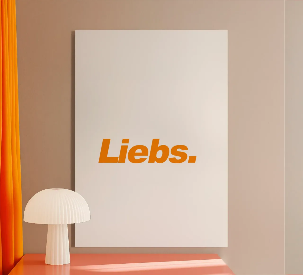 Liebs - orange plexiglass da artbox44