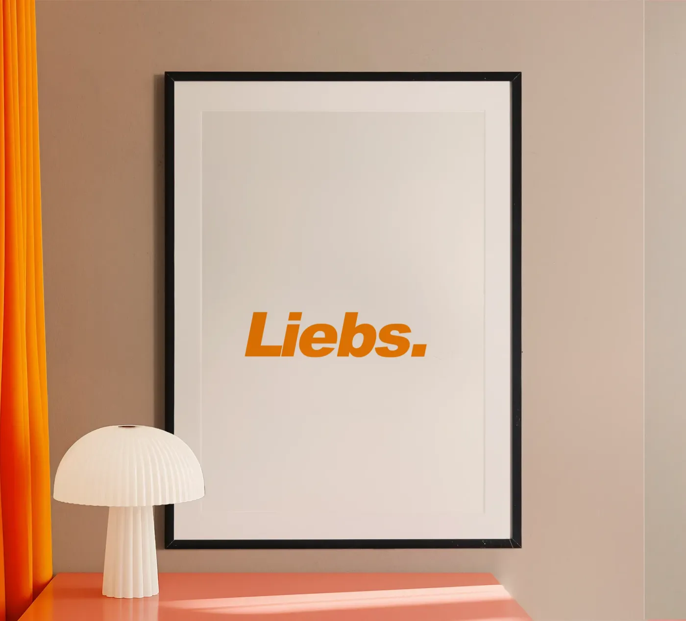 Liebs - orange poster da artbox44