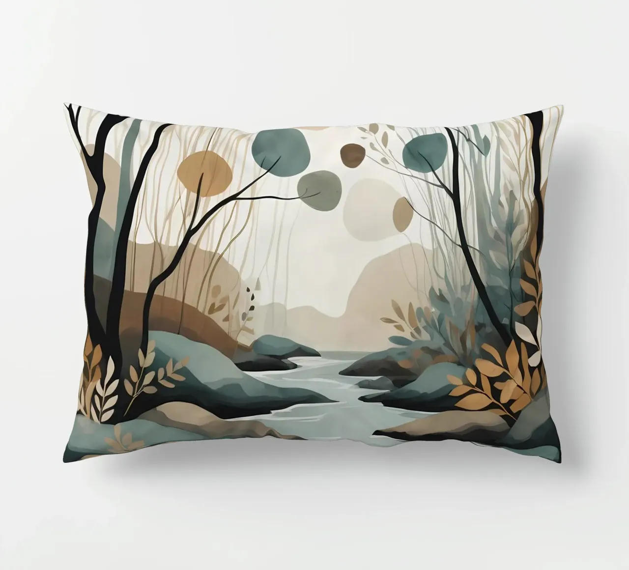 Ruscello sereno cuscino da Artistic-shop