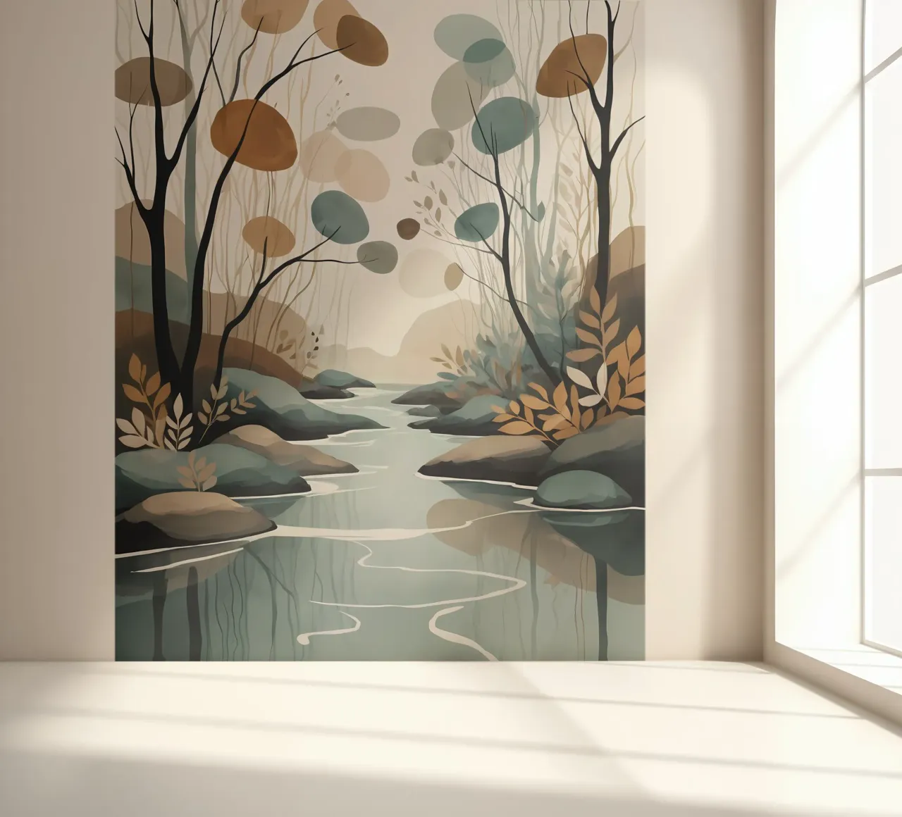 Serene Stream Fototapete von Artistic-shop