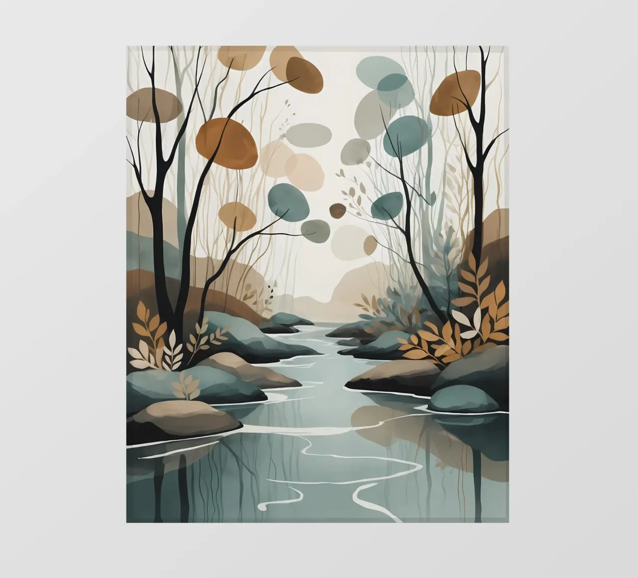 Serene Stream Fototapete von Artistic-shop