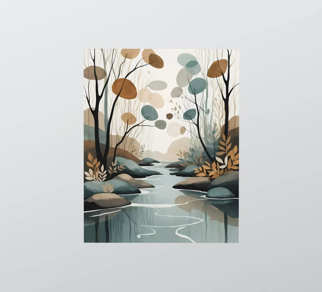 Serene Stream Sticker von Artistic-shop