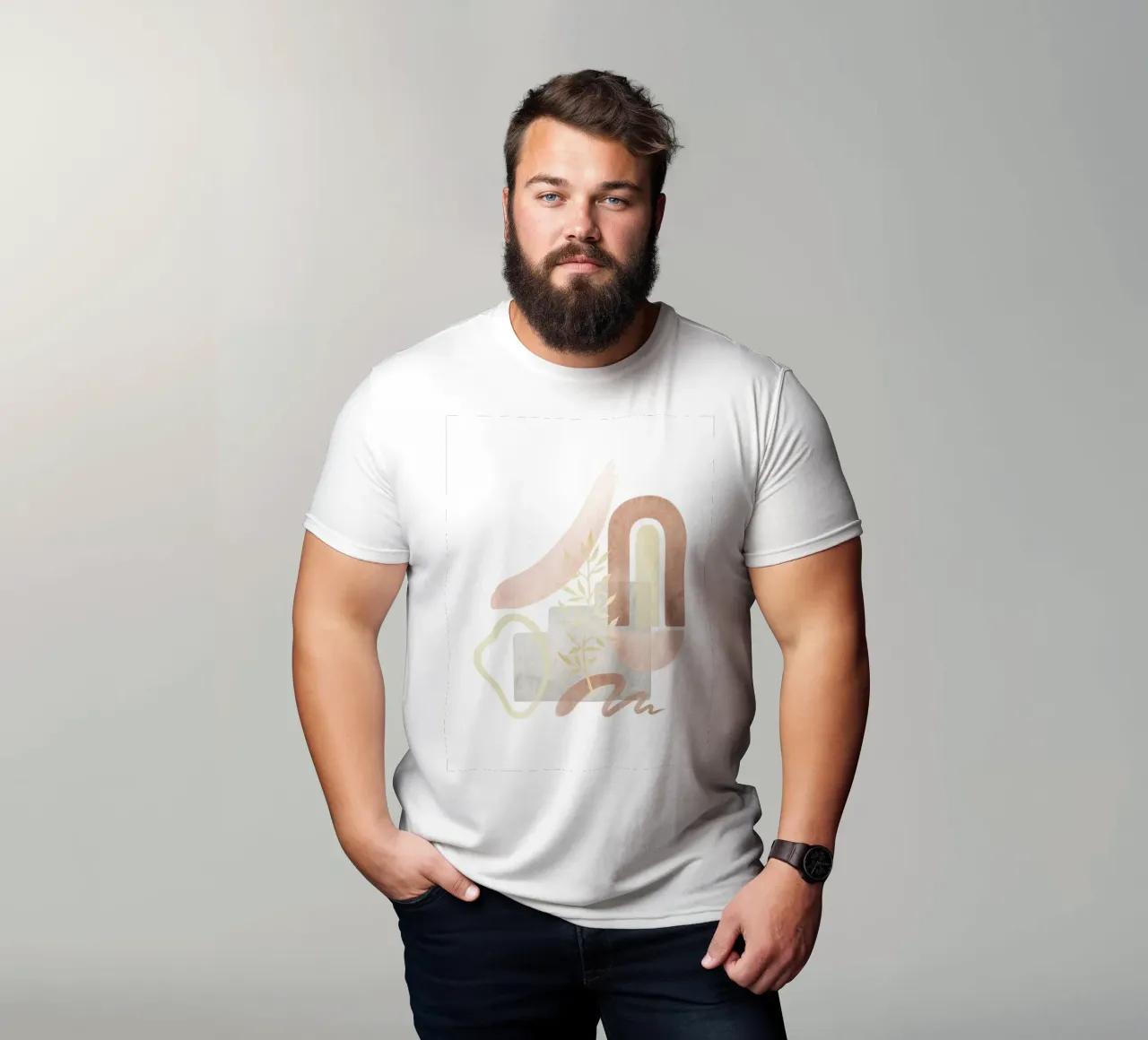 Abstract shapes - boho harmony t-shirt by Whole©